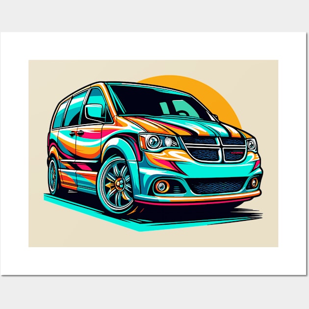 Dodge Caravan Wall Art by Vehicles-Art